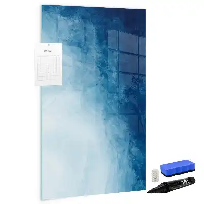 Pizarra magnética decorativa con rotulador diseño con abstracción de agua