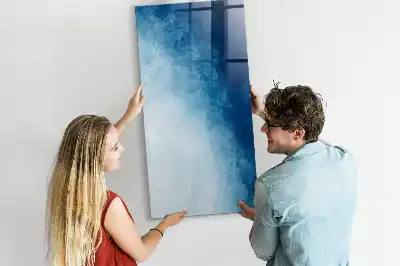 Pizarra magnética decorativa con rotulador diseño con abstracción de agua