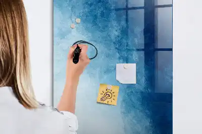 Pizarra magnética decorativa con rotulador diseño con abstracción de agua