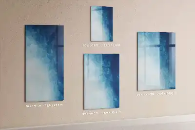 Pizarra magnética decorativa con rotulador diseño con abstracción de agua