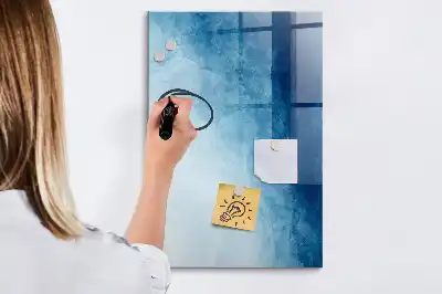 Pizarra magnética decorativa con rotulador diseño con abstracción de agua