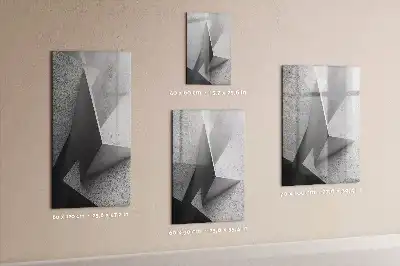 Pizarra magnética decorativa diseño de abstracción geométrica con rotulador incluido