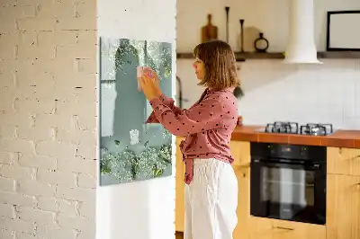 Pizarra magnética decorativa con rotulador modelo Gipsófila