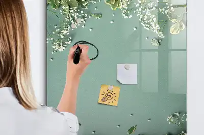 Pizarra magnética decorativa con rotulador modelo Gipsófila