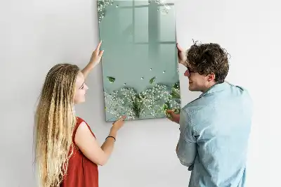 Pizarra magnética decorativa con rotulador modelo Gipsófila