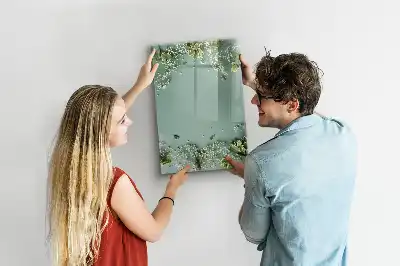 Pizarra magnética decorativa con rotulador modelo Gipsófila