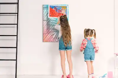 Pizarra magnética decorativa con diseño de hojas de palma y rotulador incluido