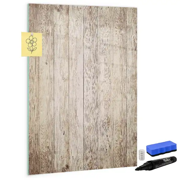 Pizarra magnética de cristal borrable para tablas de madera