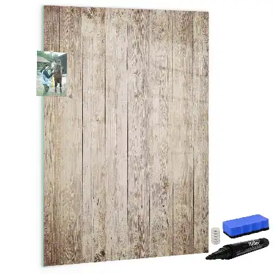 Pizarra magnética de cristal borrable para tablas de madera