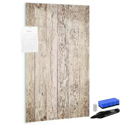 Pizarra magnética de cristal borrable para tablas de madera