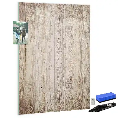 Pizarra magnética de cristal borrable para tablas de madera