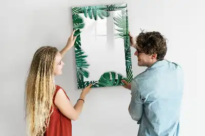Pizarra magnética decorativa con diseño de marco de monstera y rotulador incluido