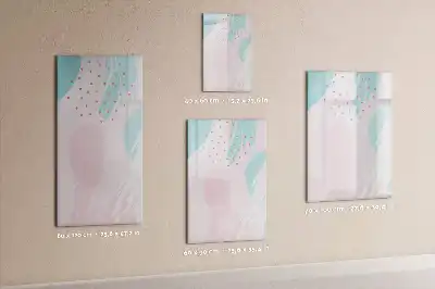 Pizarra magnética de cristal borrable con diseño de abstracción de patrones
