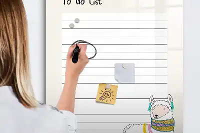 Pizarra magnética decorativa con rotulador incluida para lista de deseos