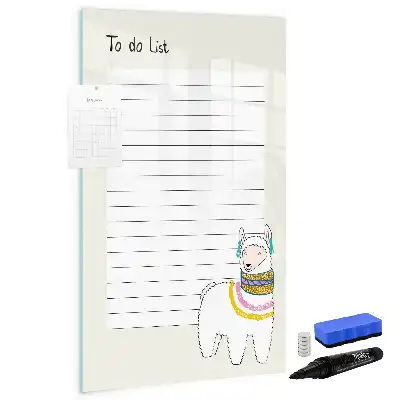 Pizarra magnética decorativa con rotulador incluida para lista de deseos