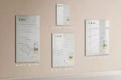 Pizarra magnética decorativa con rotulador incluida para lista de deseos