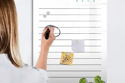 Pizarra magnética de cristal borrable diseñada para lista de tareas pendientes