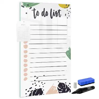 Pizarra magnética decorativa con rotulador lista de tareas pendientes