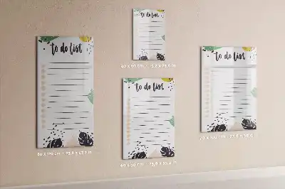 Pizarra magnética decorativa con rotulador lista de tareas pendientes