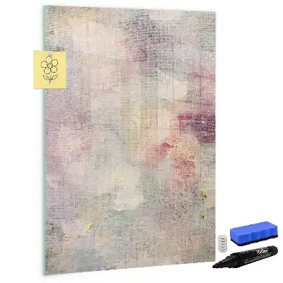 Pizarra magnética decorativa con rotulador diseño de manchas de pintura