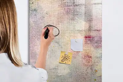 Pizarra magnética decorativa con rotulador diseño de manchas de pintura