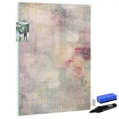 Pizarra magnética decorativa con rotulador diseño de manchas de pintura