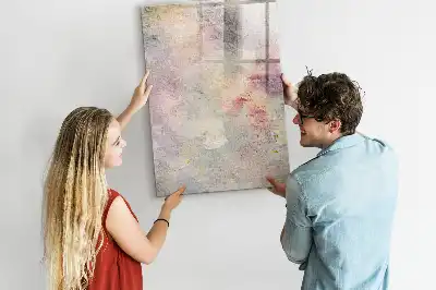 Pizarra magnética decorativa con rotulador diseño de manchas de pintura
