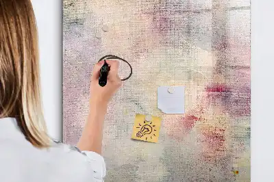 Pizarra magnética decorativa con rotulador diseño de manchas de pintura