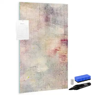 Pizarra magnética decorativa con rotulador diseño de manchas de pintura