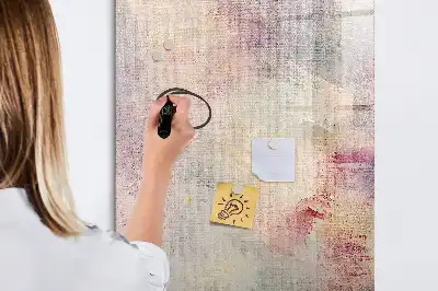 Pizarra magnética decorativa con rotulador diseño de manchas de pintura