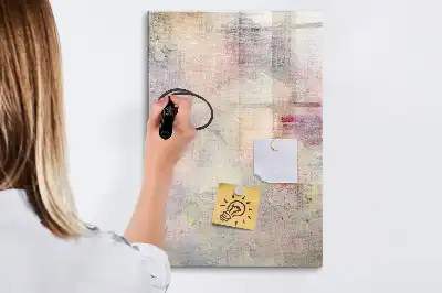 Pizarra magnética decorativa con rotulador diseño de manchas de pintura
