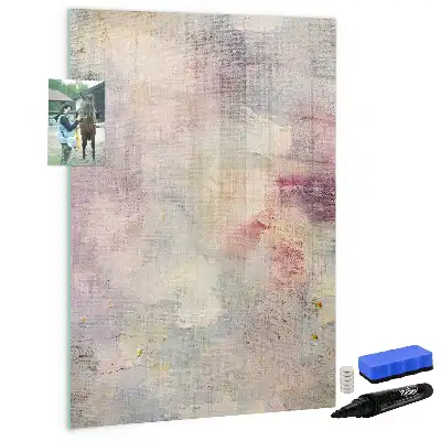Pizarra magnética decorativa con rotulador diseño de manchas de pintura