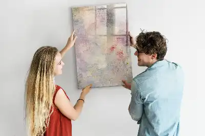 Pizarra magnética decorativa con rotulador diseño de manchas de pintura