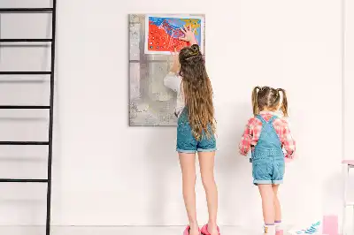 Pizarra magnética decorativa con rotulador diseño de manchas de pintura