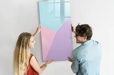Pizarra magnética decorativa con rotulador con patrón pastel
