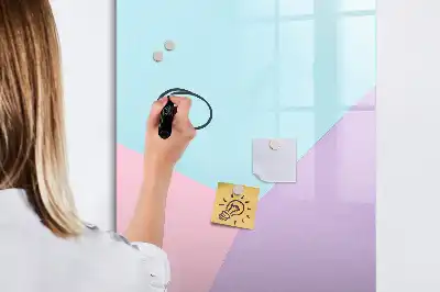 Pizarra magnética decorativa con rotulador con patrón pastel