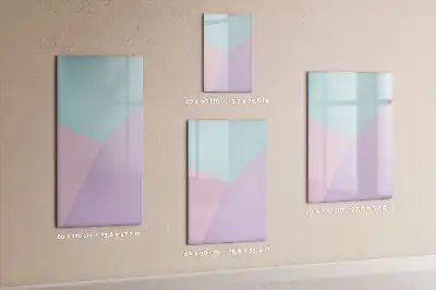 Pizarra magnética decorativa con rotulador con patrón pastel
