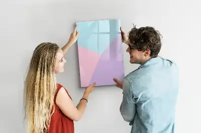 Pizarra magnética decorativa con rotulador con patrón pastel