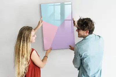 Pizarra magnética decorativa con rotulador con patrón pastel