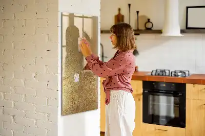 Pizarra magnética decorativa con rotulador y diseño de tela