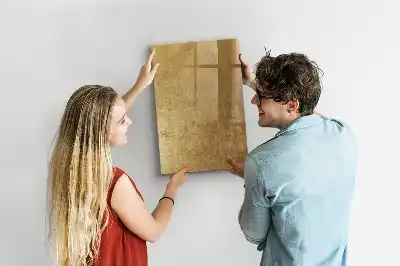 Pizarra magnética decorativa con rotulador y diseño de tela