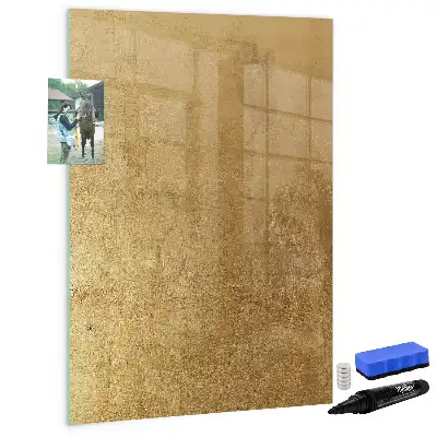 Pizarra magnética decorativa con rotulador y diseño de tela