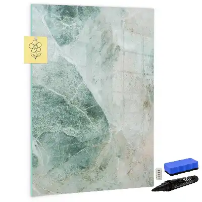 Pizarra magnética decorativa con rotulador diseño de mármol de piedra
