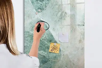 Pizarra magnética decorativa con rotulador diseño de mármol de piedra