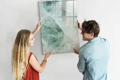 Pizarra magnética decorativa con rotulador diseño de mármol de piedra