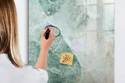 Pizarra magnética decorativa con rotulador diseño de mármol de piedra