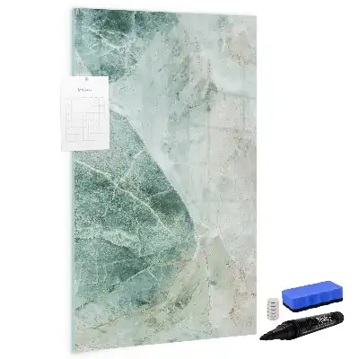 Pizarra magnética decorativa con rotulador diseño de mármol de piedra