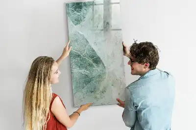 Pizarra magnética decorativa con rotulador diseño de mármol de piedra