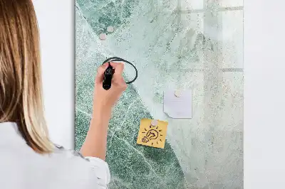 Pizarra magnética decorativa con rotulador diseño de mármol de piedra