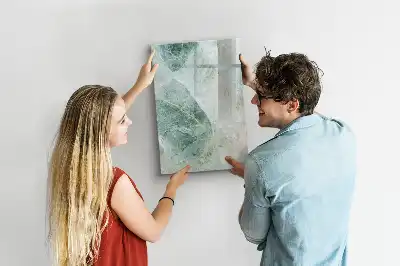 Pizarra magnética decorativa con rotulador diseño de mármol de piedra